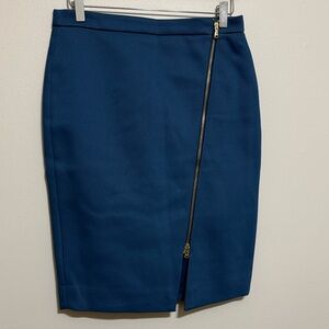 J. Crew cadet blue Pencil Skirt with Zipper